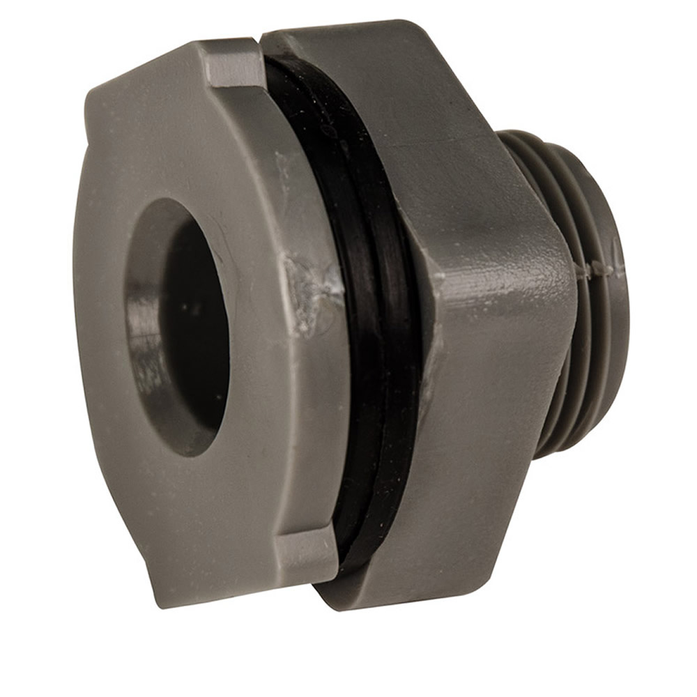 1/2" Loose PVC Tank Fitting with Santoprene® Gaskets 11/8" Hole Size