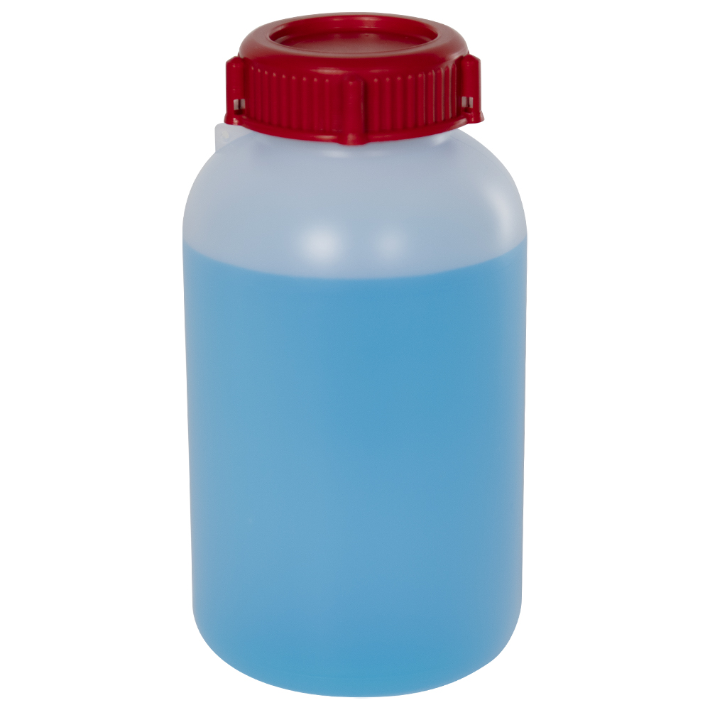 500mL HDPE Sealable Wide Neck Bottle With Cap U S Plastic Corp