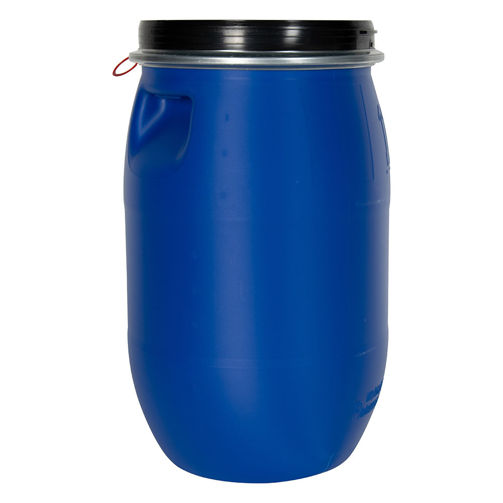 15 Gallon Poly Open Top Drum (With Lid)