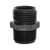 3/8" MNPT x 3/4" MGHT Black Polypropylene Adapter