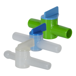 Kartell HDPE & Polypropylene Miniature Stopcocks