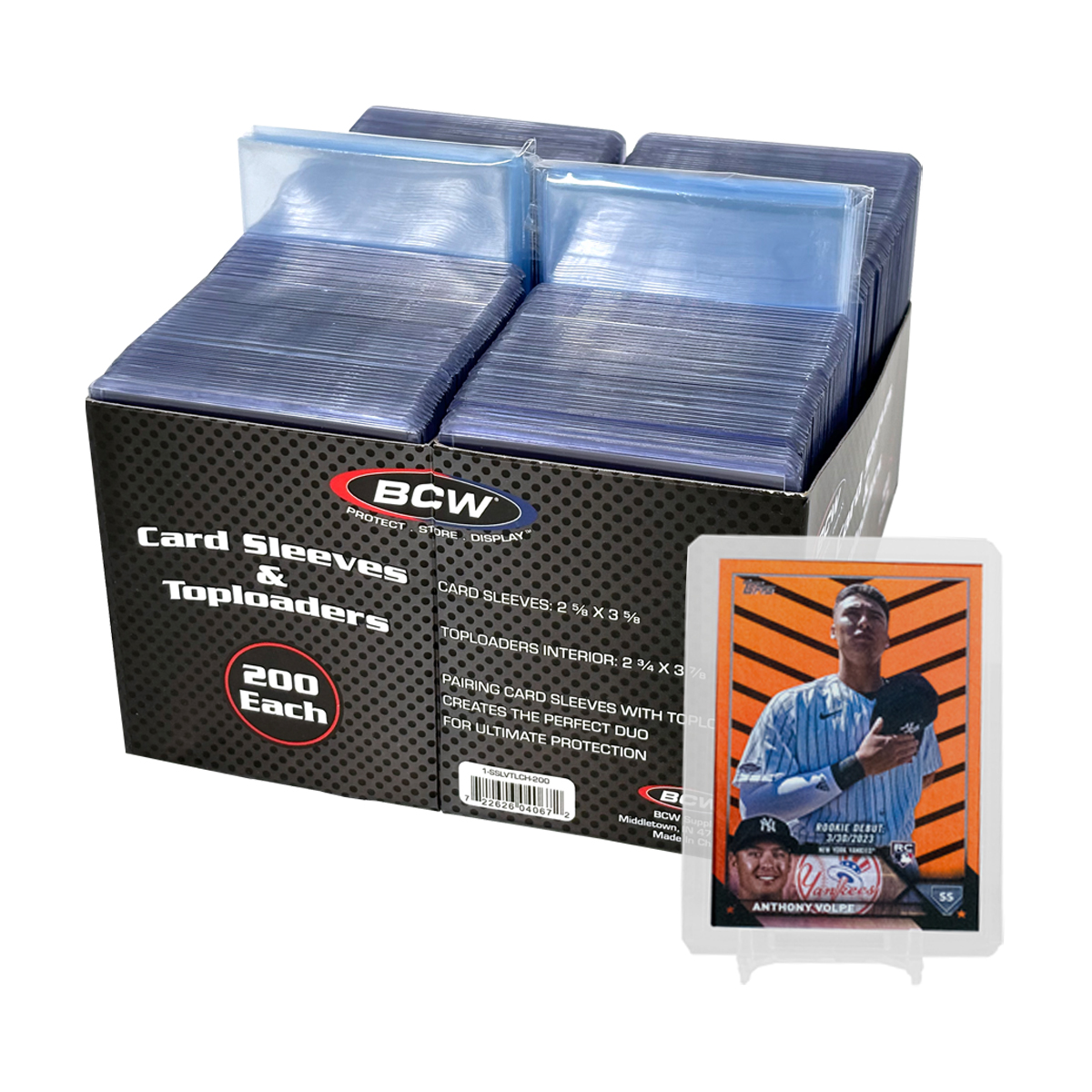 2,000 BCW Top Loaders store (80 Packs of 25)