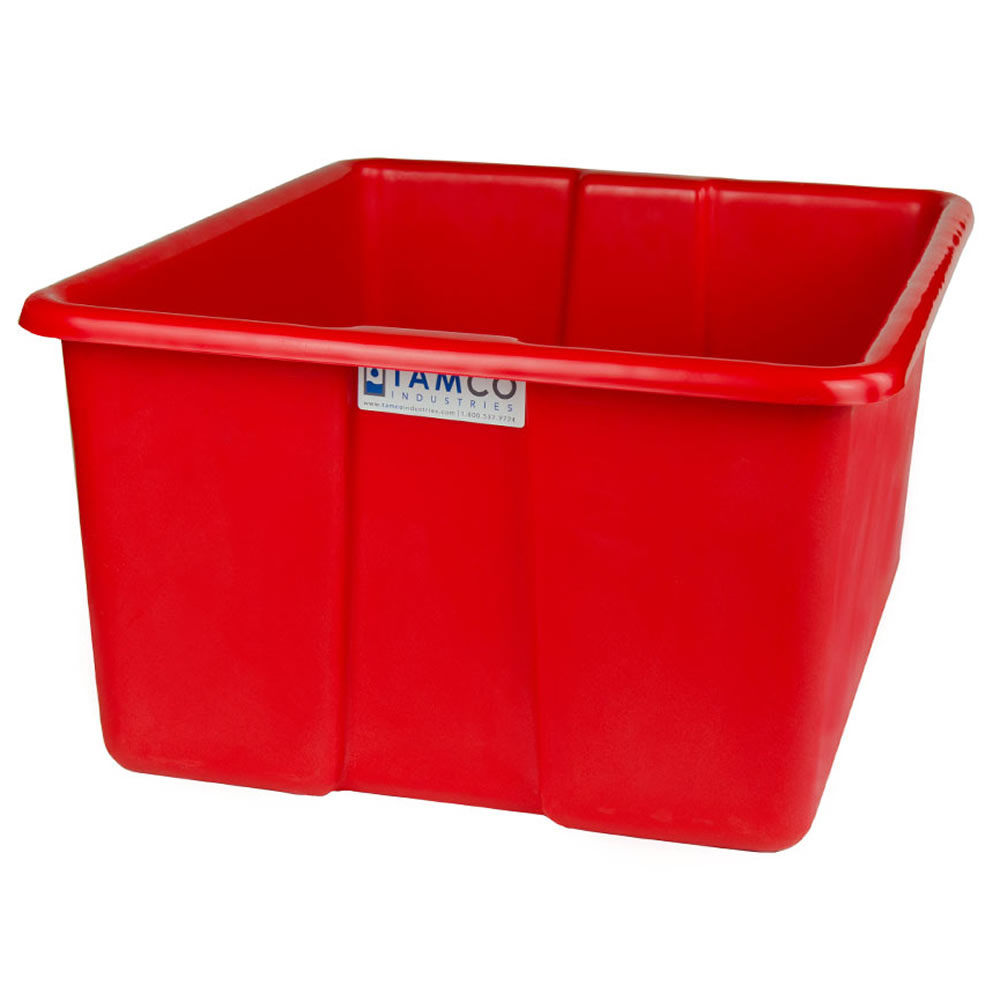 24" L X 20" W X 12" Hgt. Red Polyethylene Tamco® Jumbo Tote Pan | U.S ...