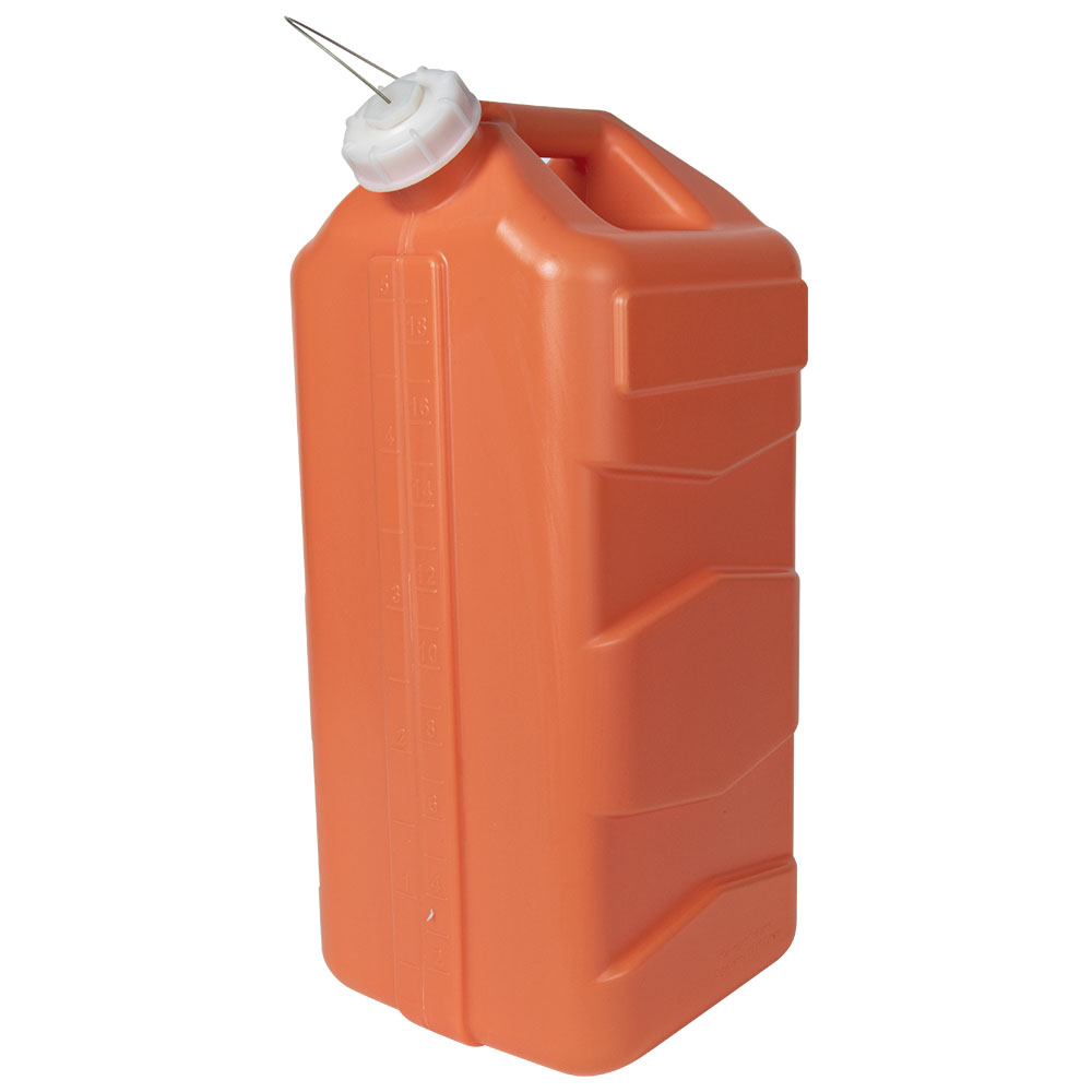 5 Gallon Orange Polyethylene 3rd Generation Jug with Cap | U.S. Plastic ...