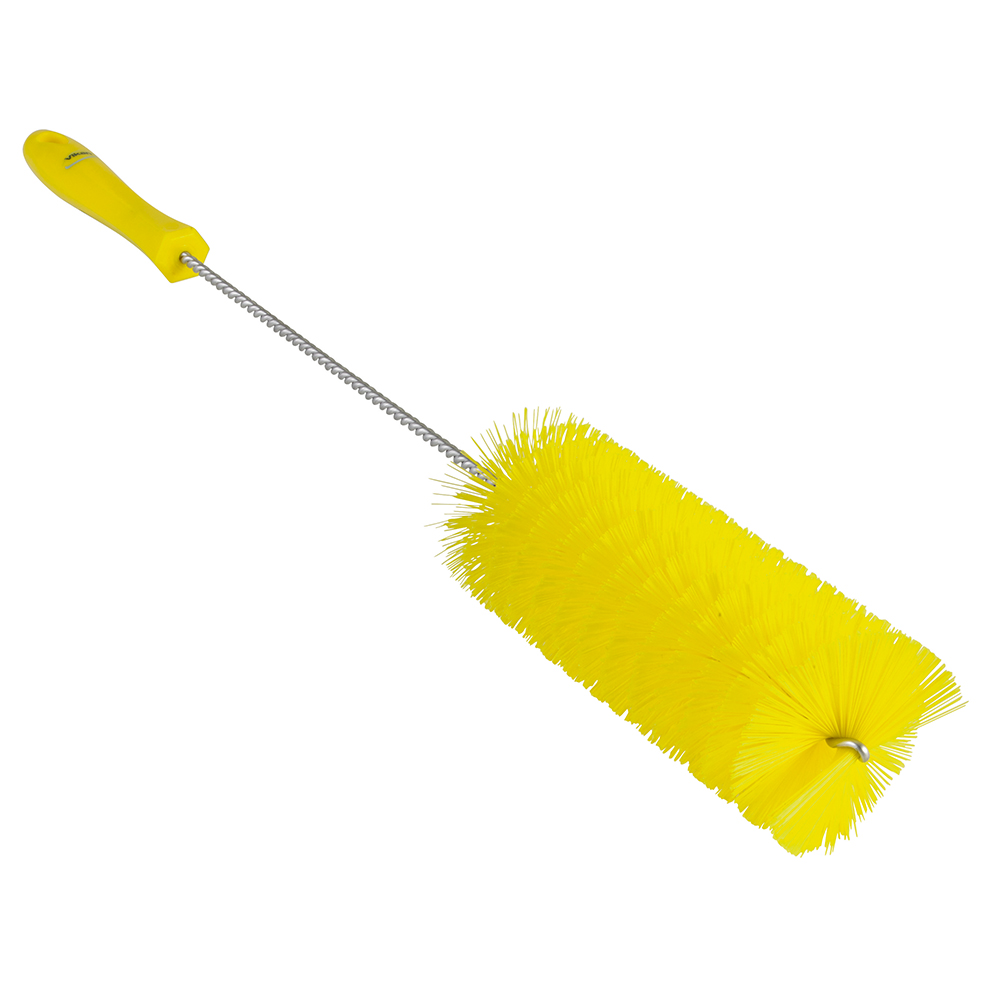 Yellow Vikan® Tube Brush With Medium Bristles - 2.4