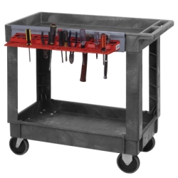 Quantum® Plastic Utility Carts with Tool Holder