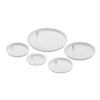 48mm White Polypropylene Tabbed Jar Disc