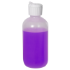 6 oz. LDPE Boston Round Bottle with 24/410 Flip-Top Cap