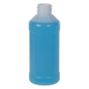 8 oz. Natural HDPE Modern Round Bottle with 28/410 Neck (Cap Sold Separately)