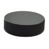 38/400 Black Polypropylene Cap with Pressure Sensitive Liner