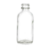 2 oz. Clear Glass Boston Round Bottle with 20/400 Neck (Cap Sold Separately)