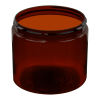 8 oz. Amber PET Straight-Sided Round Jar with 70/400 Neck (Cap Sold Separately)