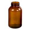 500mL Amber Glass Wide Mouth Packer Bottle with 53/400 Neck (Cap Sold Separately)