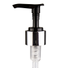 24/410 Silver/Black Smooth Lotion Pump - 8-3/4" Dip Tube