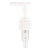 24/410 White Ribbed Lotion Pump - 8-3/4" Dip Tube