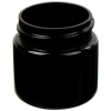 1 oz. Black PET Straight-Sided Round Jar with 38/400 Neck (Cap Sold Separately)