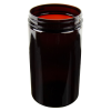 32 oz. Amber PET Straight-Sided Round Jar with 89/400 Neck (Cap Sold Separately)