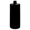 32 oz. Black PET Cylinder Bottle with 28/410 Neck (Cap Sold Separately)