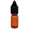 10mL Amber PET Unicorn Bottle with Black CRC/TE Cap