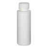 4 oz. White HDPE Cylindrical Sample Bottle with 24/400 White Ribbed CRC Cap with F217 Liner