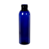 4 oz. Cobalt Blue PET Cosmo Round Bottle with 24/410 Neck (Cap Sold Separately)