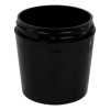 4 oz. Black Polypropylene Tapered Thick Wall Round Jar with 63/400 Neck (Caps sold separately)