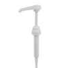 RS-10 28mm White 8mL Dosage Dispensing Pump - 9-1/2" Dip Tube