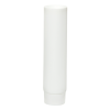 2 oz. White MDPE Open End Lotion Tube with Screw Cap