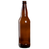 22 oz. Amber Glass Beer Bottle (Cap Sold Separately)