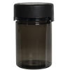 4 oz./120cc Translucent Black PET Aviator Container with Black CR Cap & Seal