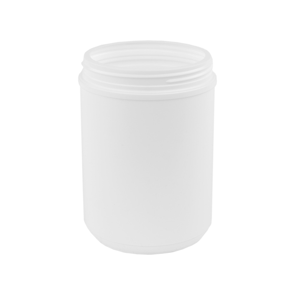 70 oz. White Threaded Towel Wipe Canister with 120mm Neck (Cap Sold ...