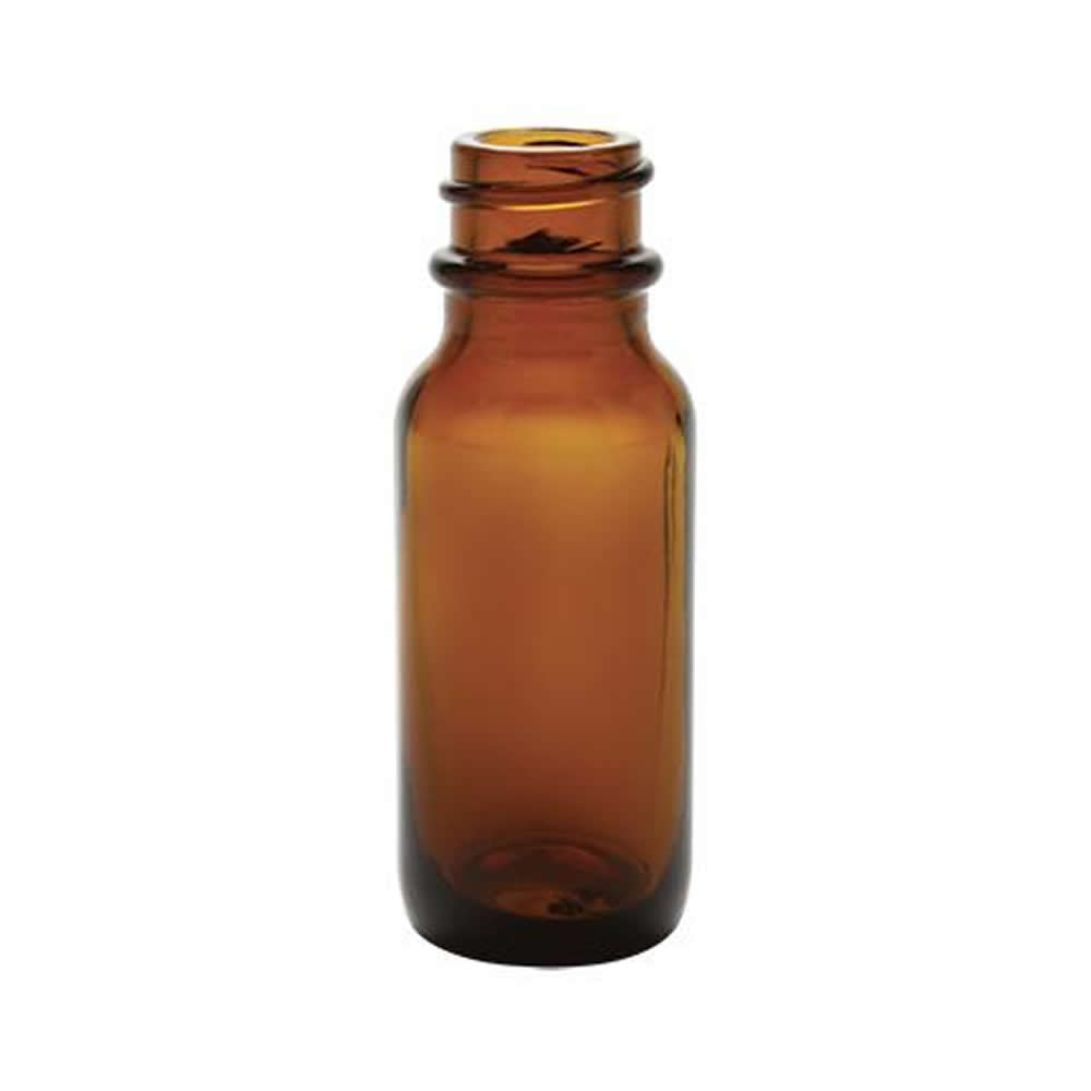 1OZ AMBER GLASS BOTTLES 20/400 (LIDS SOLD SEPARATELY)