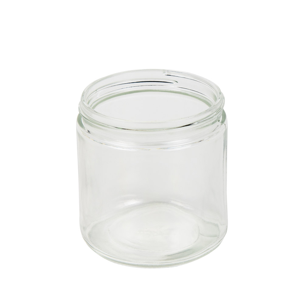 16 Oz Clear Glass Straight Sided Jar With 89405 Neck Case Of 12 Cap Sold Separately Us 8957