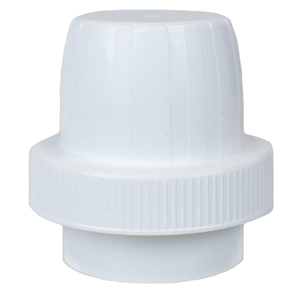 63mm Polypropylene White Detergent Cap | U.S. Plastic Corp.