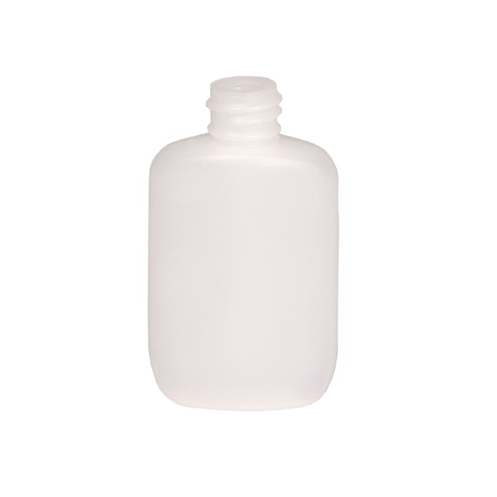 1-1/4 oz. HDPE Natural Oval Bottle with 18/410 Neck (Cap Sold