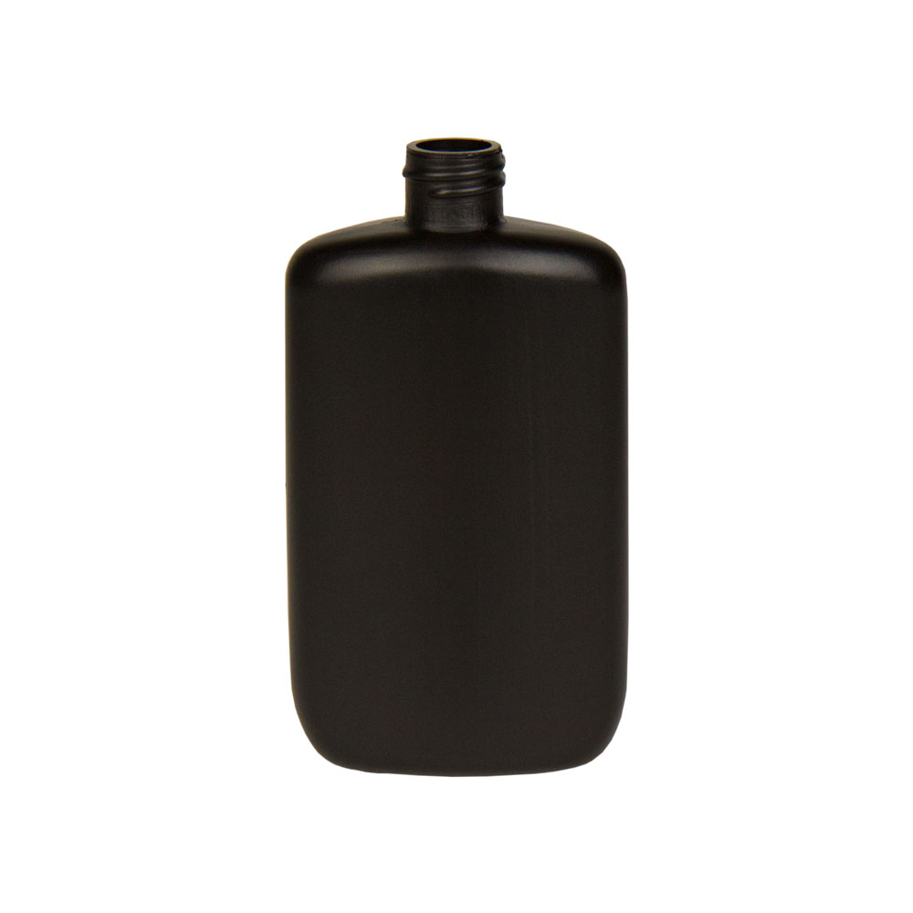 4 oz. HDPE Black Oval Bottle with 20/410 Neck (Cap Sold Separately) | U ...