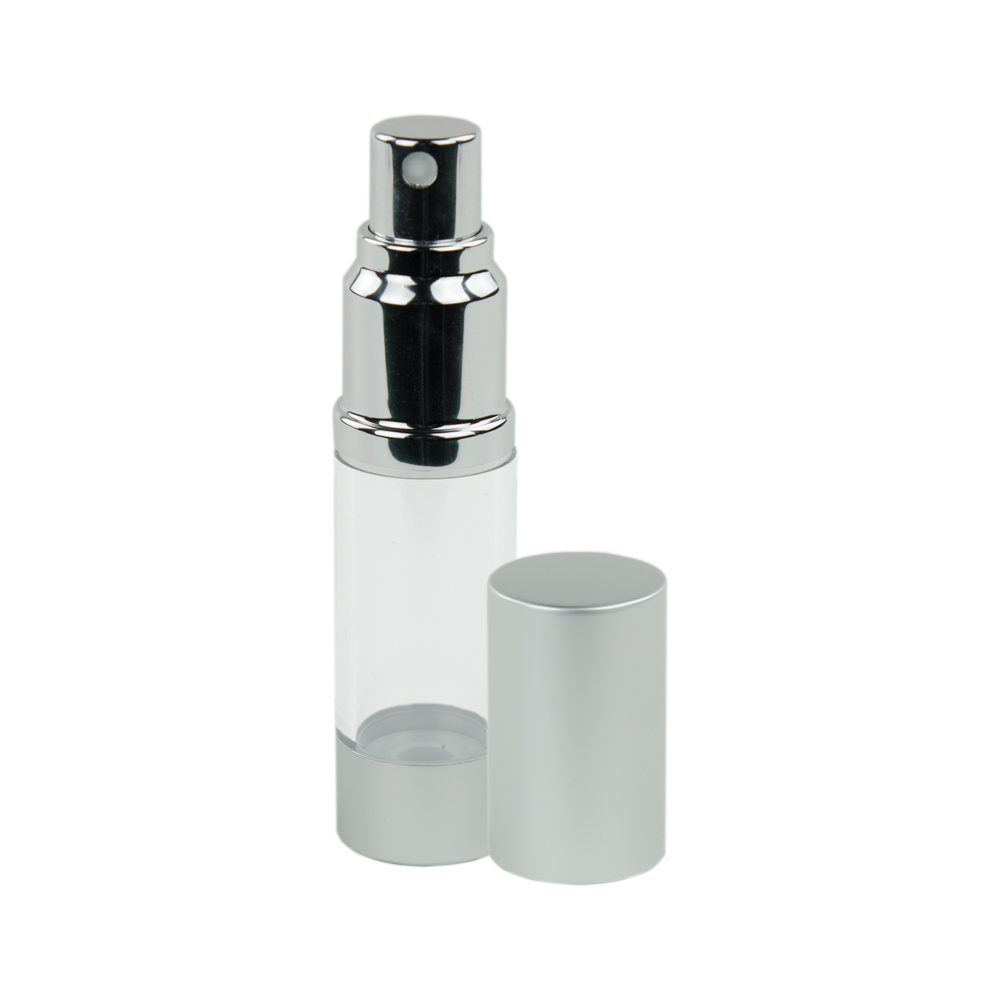 Clear/Aluminum Airless Spray Bottles