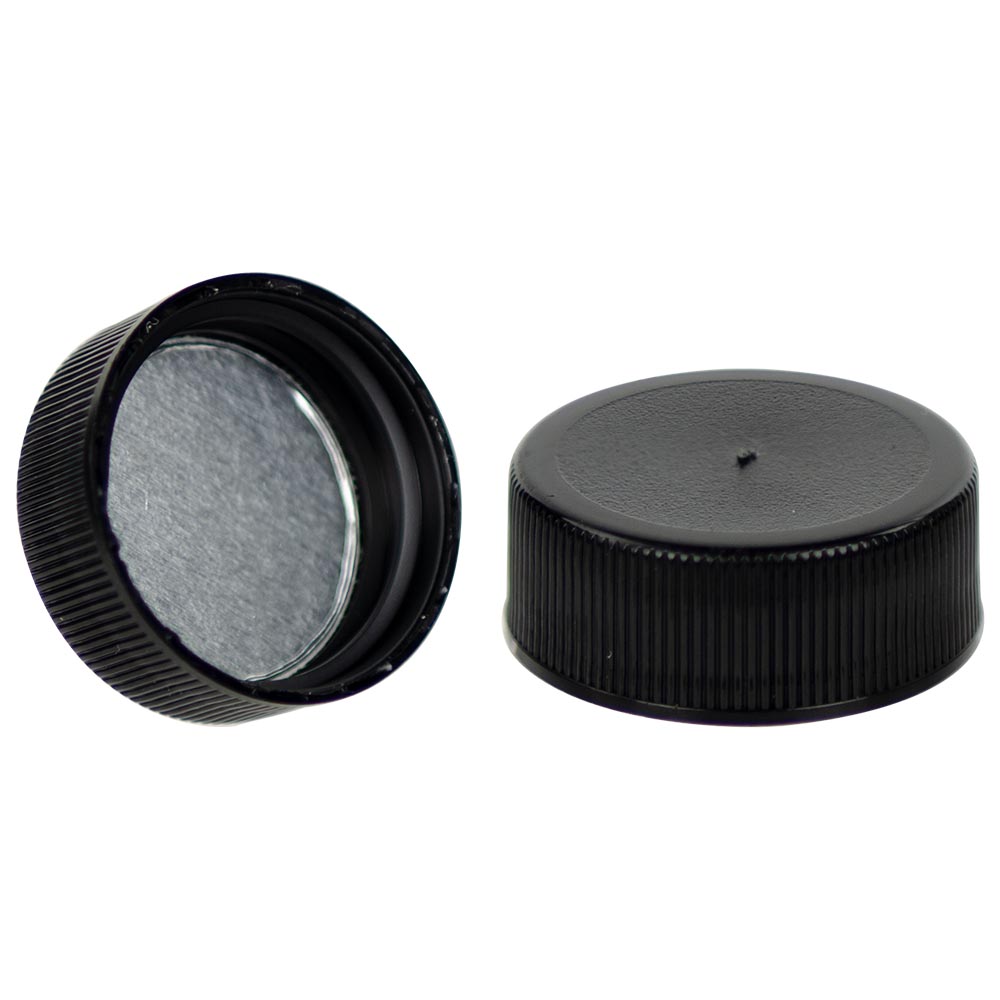 38-400 Black Flip Top Cap HIS Foil Liner