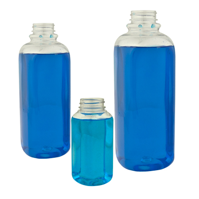 French Square PET Beverage Bottles & Caps