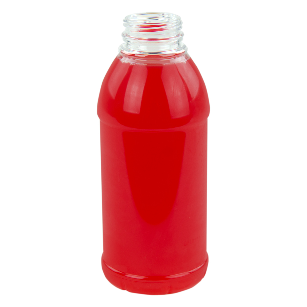 24 oz. Round Energy PET Beverage Bottle with 38mm DBJ Neck (Cap Sold  Separately)