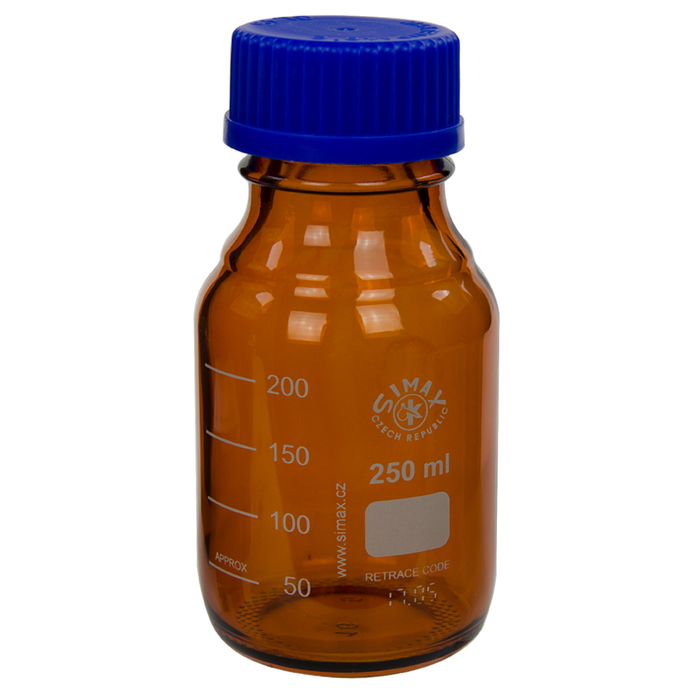 Download 250ml Amber Glass Media Storage Bottle With 45gl Cap U S Plastic Corp