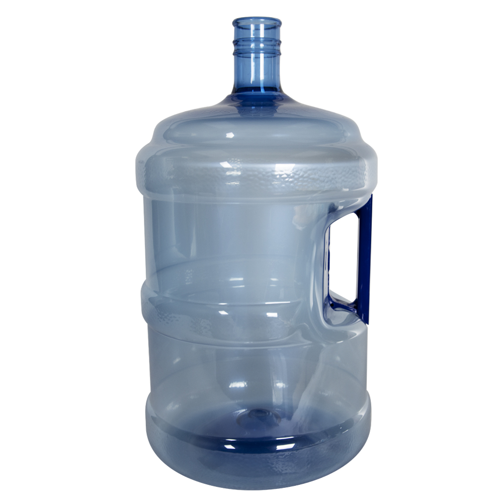 5 Gallon Blue PET Water Jug with Handle & 55mm Neck (Cap ...