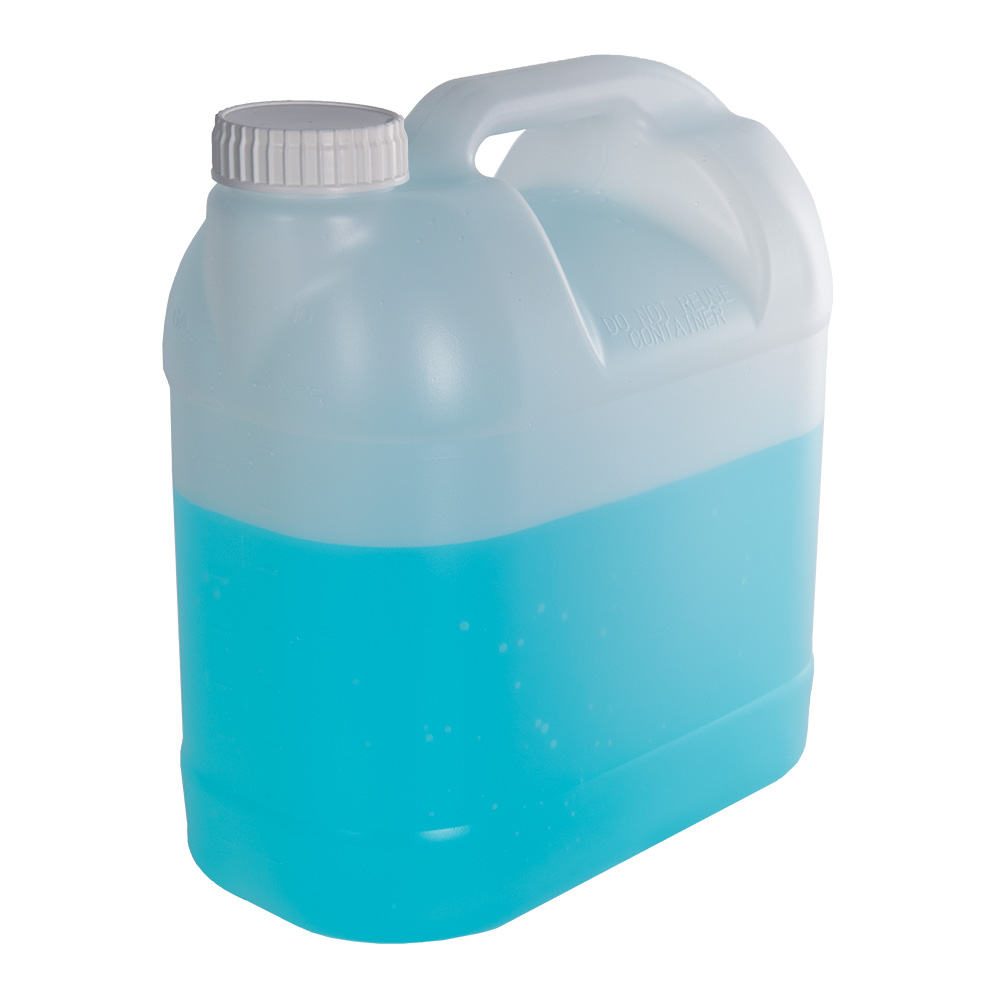 Jug, 1 Gallon, Wide Mouth, F-Style, plastic, natural color, Pack of 4