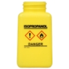 6 oz. DurAstatic™ Yellow HDPE Bottle with Isopropanol HCS Label  (Pump Sold Separately)