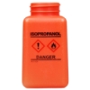 6 oz. DurAstatic™ Orange HDPE Bottle with Isopropanol HCS Label  (Pump Sold Separately)