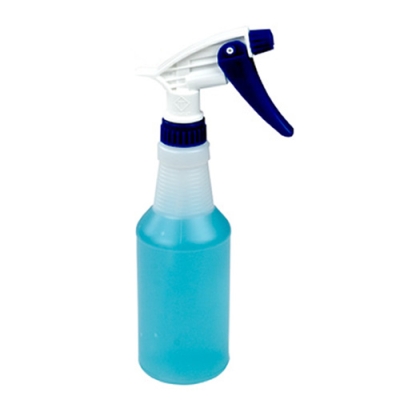16 oz. White HDPE Plastic Trigger Spray Bottle, 28mm 28-400
