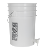 Premium White 6 Gallon Tamco® Modified Bucket with Spigot