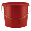 Leaktite® 5 Qt. Heavy Duty Plastic Grid Reinforced HDPE Red Pail