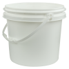 3 Gallon/11 Liter White Polypropylene Bucket with Handle