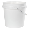 2 Gallon White HDPE Pail with Handle